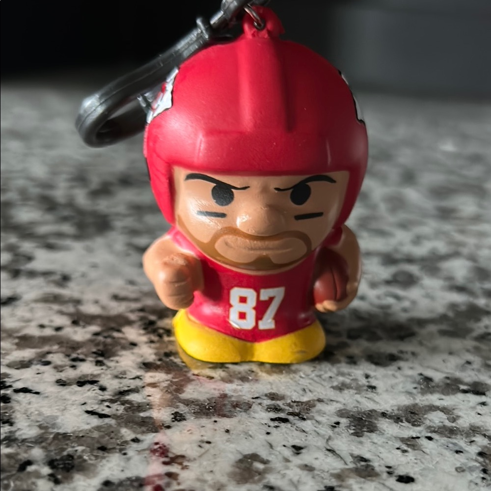 Red Football Player Keychain - Chiefs